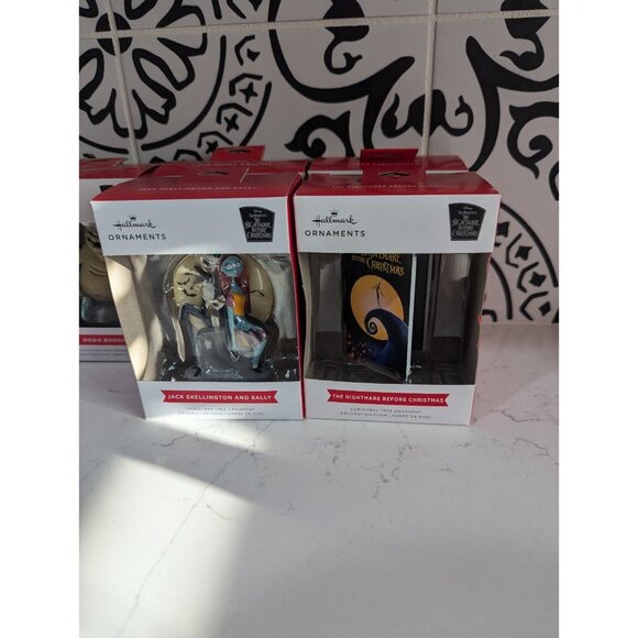Lot of 5 New Hallmark Nightmare Before Christmas Ornaments Jack Sally Oogie - Picture 3 of 4